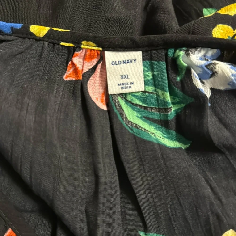 Old Navy floral 3/4 sleeve midi dress - Picture 7 of 8
